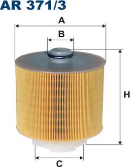 Filtron AR371/3 - Воздушный фильтр двигателя abcparts.ee