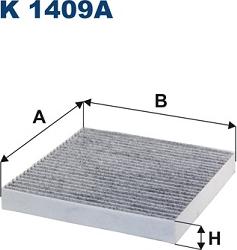 Filtron K 1409 - Фильтр воздуха в салоне abcparts.ee
