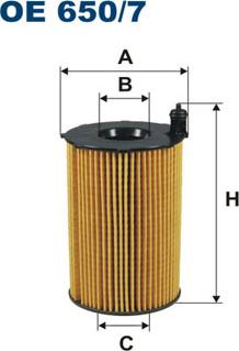 Filtron OE650/7 - Масляный фильтр abcparts.ee