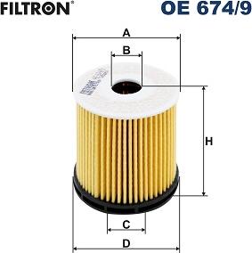 Filtron OE 674/9 - Масляный фильтр abcparts.ee