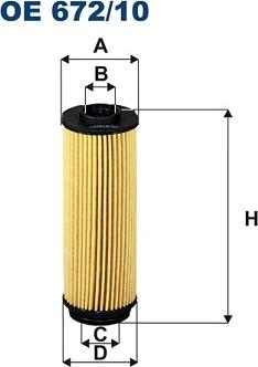 Filtron OE 672/10 - Масляный фильтр abcparts.ee