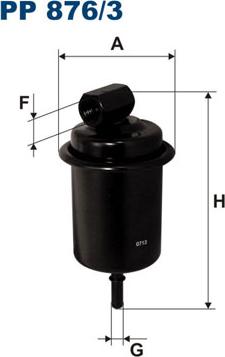 Filtron PP876/3 - Топливный фильтр abcparts.ee