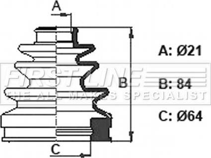 First Line FCB6360 - Пыльник, приводной вал abcparts.ee