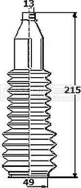 First Line FSG3453 - Комплект пыльника, рулевое управление abcparts.ee