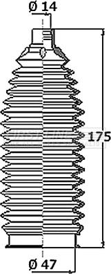 First Line FSG3464 - Комплект пыльника, рулевое управление abcparts.ee