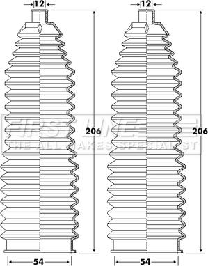 First Line FSG3404 - Комплект пыльника, рулевое управление abcparts.ee