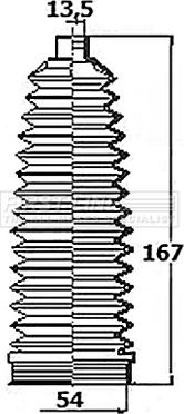 First Line FSG3401 - Комплект пыльника, рулевое управление abcparts.ee