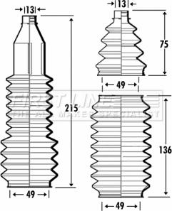 First Line FSG3367 - Комплект пыльника, рулевое управление abcparts.ee