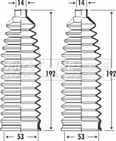 First Line FSG3290 - Комплект пыльника, рулевое управление abcparts.ee