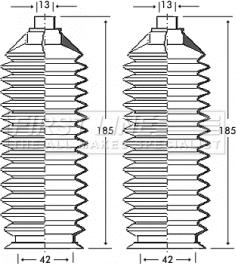 First Line FSG3240 - Комплект пыльника, рулевое управление abcparts.ee