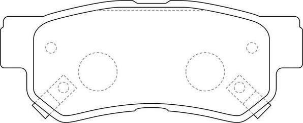 FIT FP0813 - Тормозные колодки, дисковые, комплект abcparts.ee