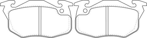 FIT FP0371 - Тормозные колодки, дисковые, комплект abcparts.ee