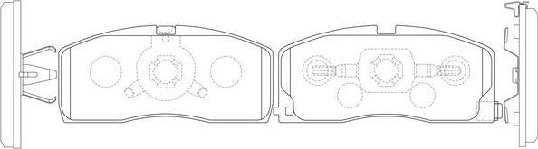 FIT FP1511 - Тормозные колодки, дисковые, комплект abcparts.ee