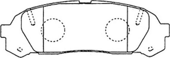 FIT FP1064 - Тормозные колодки, дисковые, комплект abcparts.ee