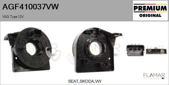 FLAMAR AGF410037VW
 - Витая пружина, подушка безопасности abcparts.ee