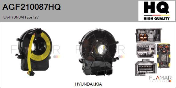 FLAMAR AGF210087HQ - Витая пружина, подушка безопасности abcparts.ee