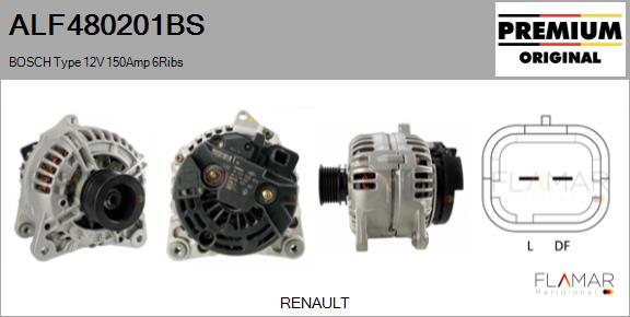 FLAMAR ALF480201BS - Генератор abcparts.ee
