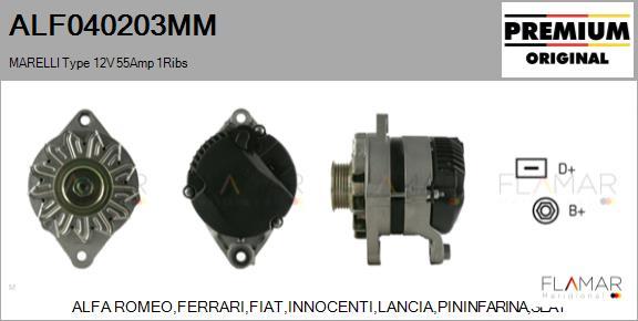 FLAMAR ALF040203MM - Генератор abcparts.ee