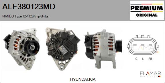 FLAMAR ALF380123MD - Генератор abcparts.ee