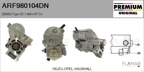 FLAMAR ARF980104DN - Стартер abcparts.ee
