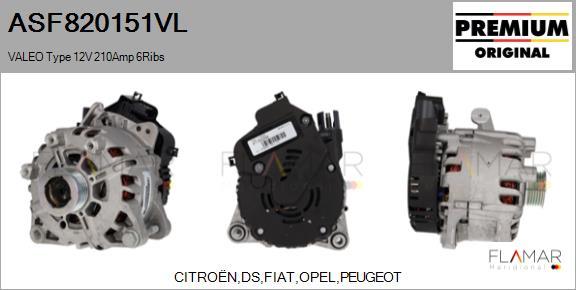 FLAMAR ASF820151VL - Пусковой генератор abcparts.ee