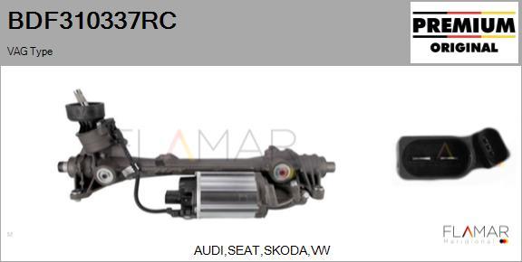 FLAMAR BDF310337RC - Рулевой механизм, рейка abcparts.ee