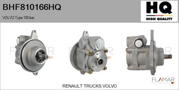 FLAMAR BHF810166HQ - Гидравлический насос, рулевое управление, ГУР abcparts.ee