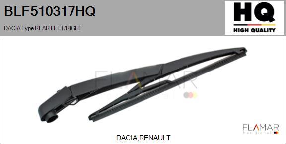 FLAMAR BLF510317HQ - Рычаг стеклоочистителя, система очистки окон abcparts.ee