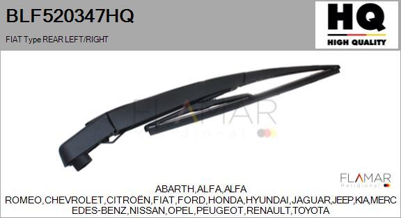 FLAMAR BLF520347HQ - Рычаг стеклоочистителя, система очистки окон abcparts.ee