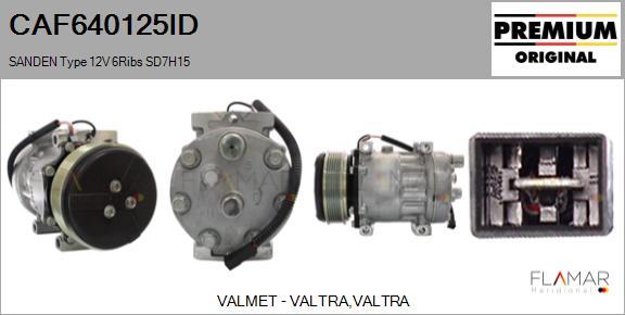 FLAMAR CAF640125ID - Компрессор кондиционера abcparts.ee