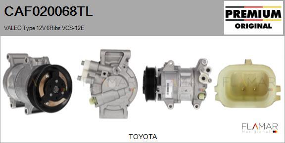 FLAMAR CAF020068TL - Компрессор кондиционера abcparts.ee