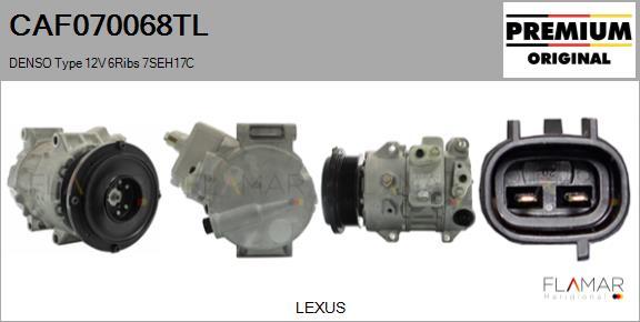 FLAMAR CAF070068TL - Компрессор кондиционера abcparts.ee