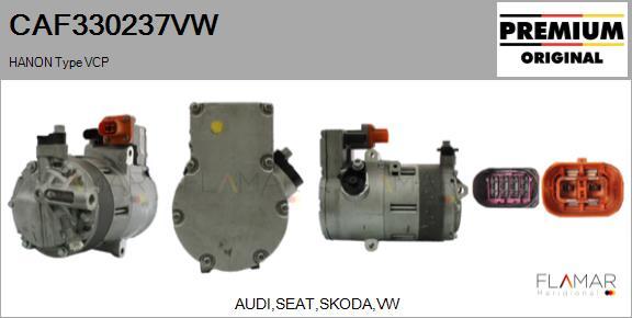 FLAMAR CAF330237VW - Компрессор кондиционера abcparts.ee