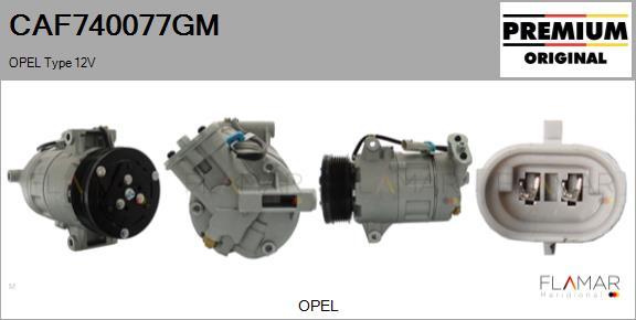 FLAMAR CAF740077GM - Компрессор кондиционера abcparts.ee