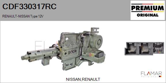 FLAMAR CDF330317RC - Рулевая колонка abcparts.ee
