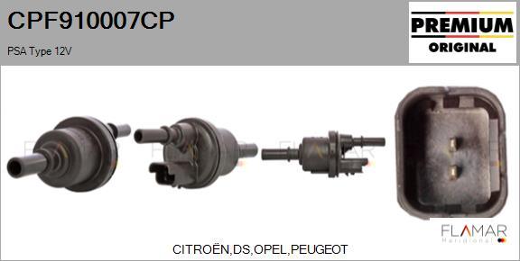 FLAMAR CPF910007CP - Преобразователь давления ОГ, EGR abcparts.ee