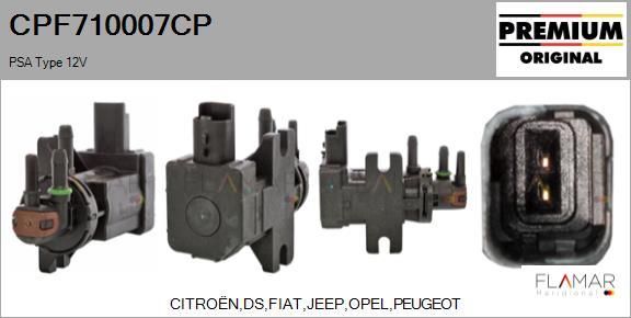 FLAMAR CPF710007CP - Преобразователь давления ОГ, EGR abcparts.ee