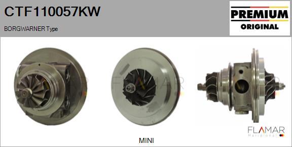 FLAMAR CTF110057KW - Картридж турбины, группа корпуса компрессора abcparts.ee