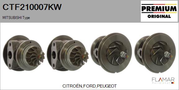 FLAMAR CTF210007KW - Картридж турбины, группа корпуса компрессора abcparts.ee