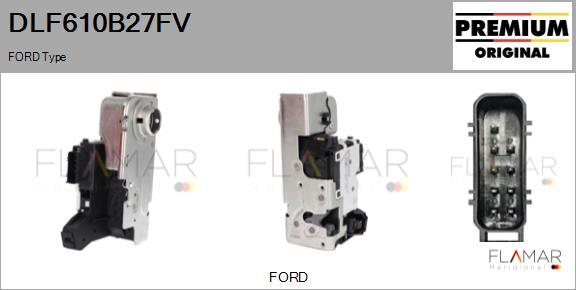 FLAMAR DLF610B27FV - Замок задней двери abcparts.ee