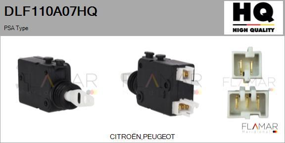 FLAMAR DLF110A07HQ - Актуатор, центральный замок abcparts.ee