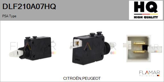 FLAMAR DLF210A07HQ - Актуатор, центральный замок abcparts.ee