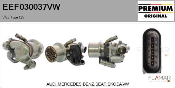 FLAMAR EEF030037VW - Радиатор, рециркуляция ОГ abcparts.ee