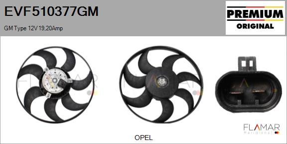 FLAMAR EVF510377GM - Вентилятор, охлаждение двигателя abcparts.ee