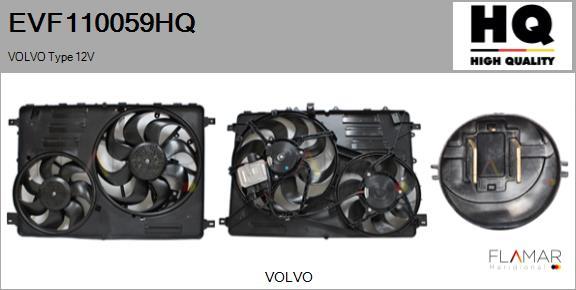 FLAMAR EVF110059HQ - Электродвигатель, вентилятор радиатора abcparts.ee