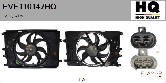 FLAMAR EVF110147HQ - Электродвигатель, вентилятор радиатора abcparts.ee