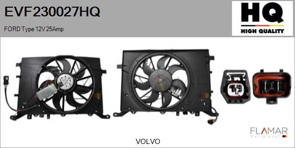 FLAMAR EVF230027HQ - Электродвигатель, вентилятор радиатора abcparts.ee