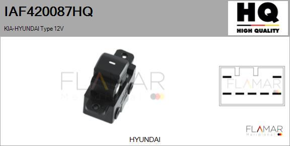 FLAMAR IAF420087HQ - Выключатель, стеклоподъемник abcparts.ee