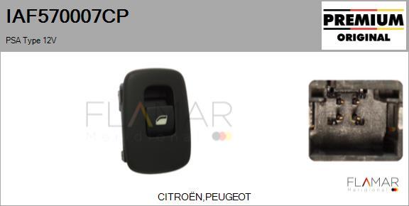 FLAMAR IAF570007CP - Выключатель, стеклоподъемник abcparts.ee