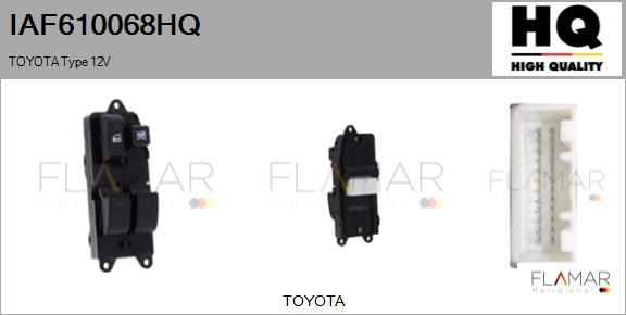 FLAMAR IAF610068HQ - Выключатель, стеклоподъемник abcparts.ee